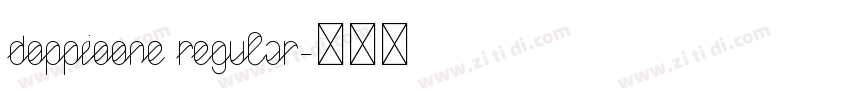 DoppioOne Regular字体转换 DoppioOne Regular字体转换